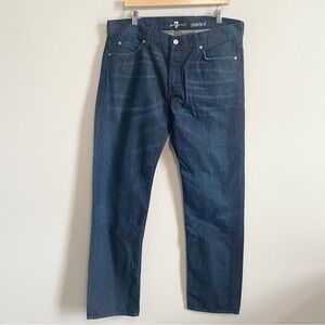 7 For All Mankind Straight Leg Mid Rise A Pocket Beck Wash Bootcut Jeans Size 36